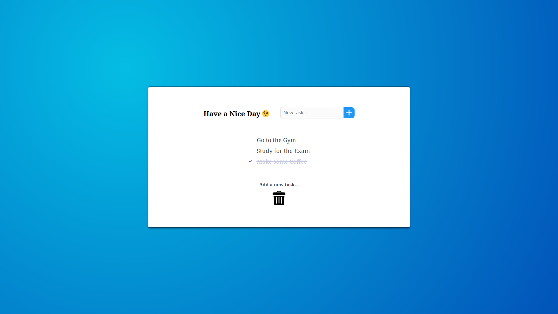 Todo list App